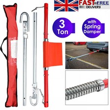 Heavy Duty Car Van 3 Ton Steel Recovery Tow Bar Towing Pole Spring Damper 3000KG