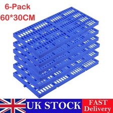 6 Pack Plastic Pallets 60x30cm
