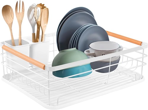 Dish drainer rack white - rack, white-