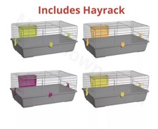 SINGLE LEVEL INDOOR SMALL RABBIT CAGE 60cm PET HOME RAT GUINEA PIG HUTCH HOUSE