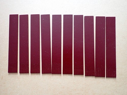 Dark brown blank leather - brown,