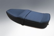 VESPA PEGASUS STYLE SEAT IN  BLACK WITH STAINLESS TRIMS FREE POST