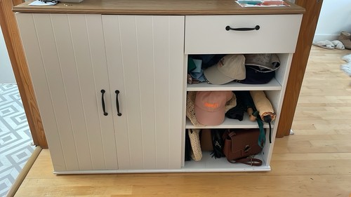 Ikea white hallway sideboard - hallway,