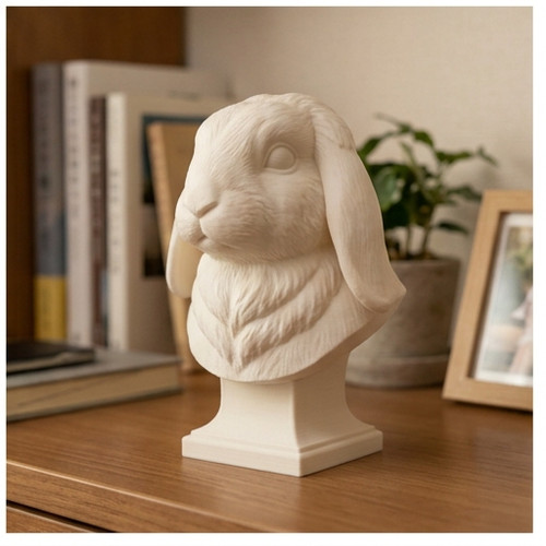 American fuzzy lop rabbit bust - rabbit,