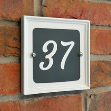 Ceramic House Number, Square