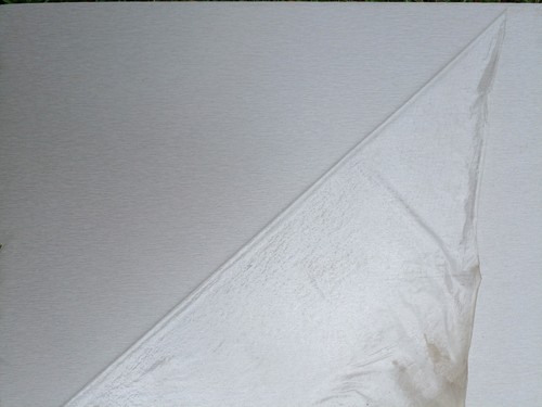 Brushed zinc effect - effect, matt