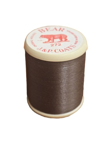 Brown cotton reel bear - cotton,