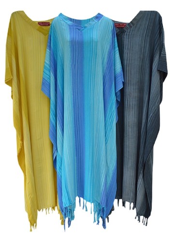 Stripey ladies kaftan long - stripey,