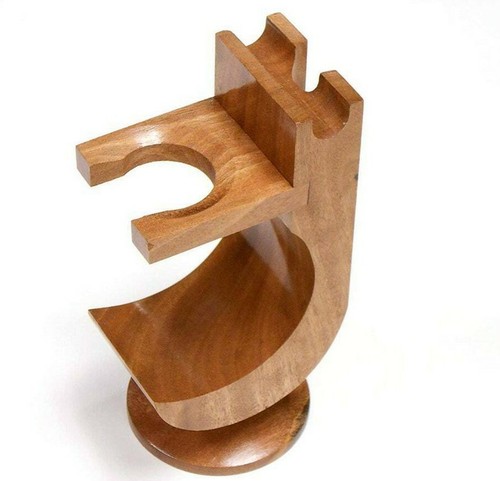 Shaving stand wood - shaving, brush