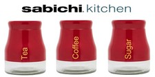 Sabichi Tea Coffee Sugar Jars