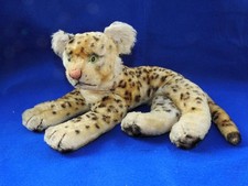 STEIFF VINTAGE 1952-53 MOHAIR LEOPARD 14" (36cm) WORKING SQUEAKER & EAR BUTTON