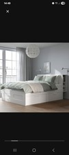 White ikea brimnes - ikea, bed