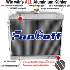 2 Row Radiator For 1968-1973 68 Mercedes Benz S-Class 280SE 280SEL 300SEL 2.8L