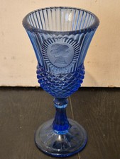 Cobalt Blue Glass Goblet Vase
