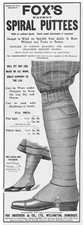 FOX'S Spiral Puttees - Antique Advertisement 1904 #2