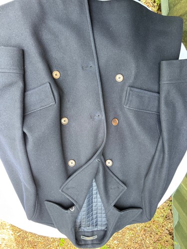 Crombie navy blue peacoat - blue,