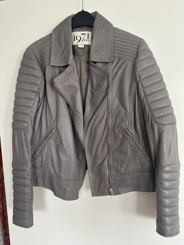Women leather biker - women's,