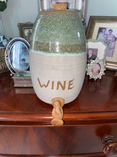 Vintage studio pottery wine - vintage,