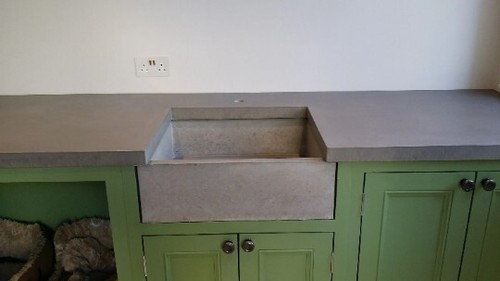 Concrete kitchen sink belfast - concrete, sink/
