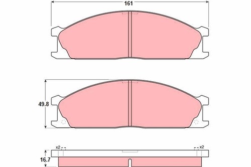 Front trw gdb1017 - gdb1017, pad