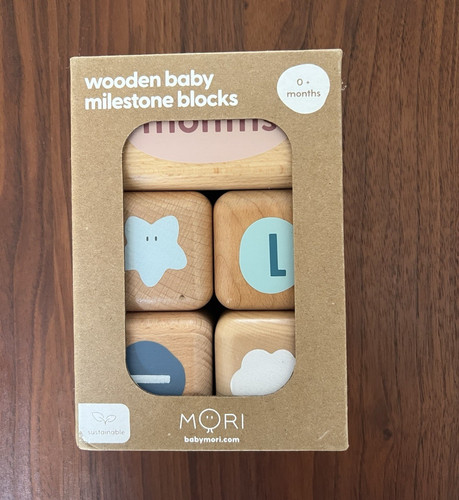 Mori wooden baby milestone - mori,