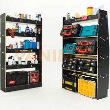 VW Crafter 2017+ MWB Hexaboard Front Toolbox Shelving and Bulkhead Van Racking