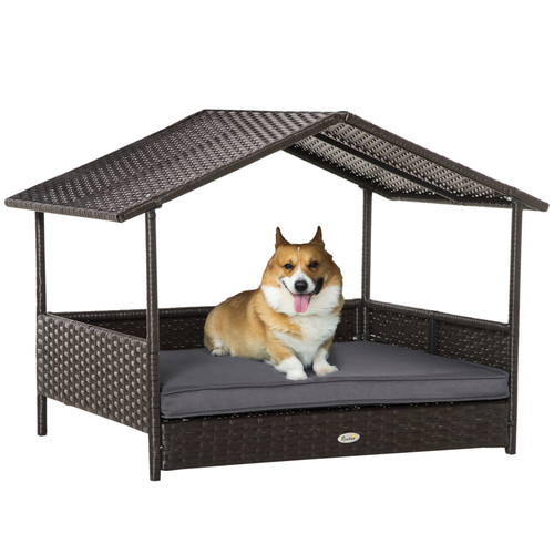 Dog house rattan pet - house,