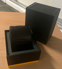 GENUINE BREITLING BLACK LEATHER WATCH BOX/TRAVEL POUCH WITH OUTER BOX MP650