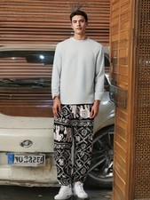 Men’s/Unisex Elephant Harem Pants Boho Jogger Style Lightweight Viscose Fabric