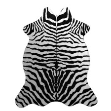 Zebra Animal Print Rug Faux