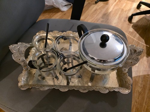 Vintage moroccan tray - vintage,