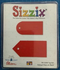 Sizzix Red Originals Gift Tag Die Cutter