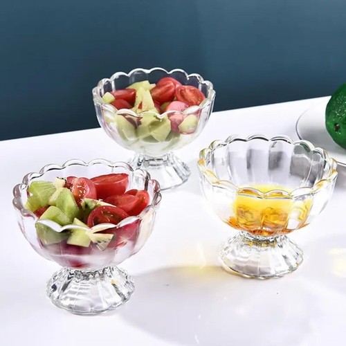 Glass dessert bowls ice - glass,