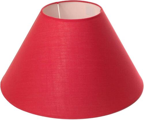 Red cotton coolie lampshade - coolie,