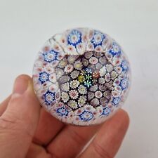 Vintage French? Glass Paperweight With Millefiori Canes