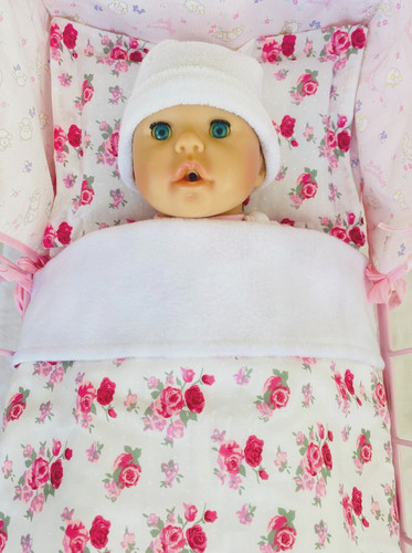 Dolls pram cot bedding - pram,