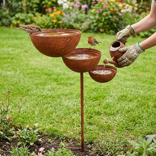 Tier bird bath - 3-tier,