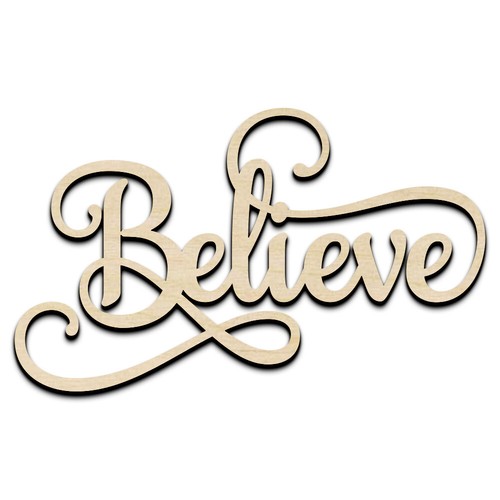 Believe word text - word,