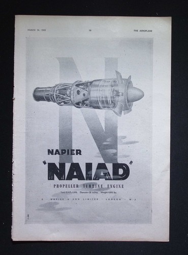 Original 1946 advert napier - original,