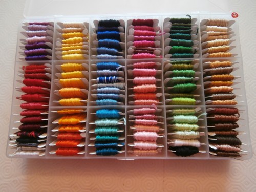Cross stitch embroidery - stitch, yarn