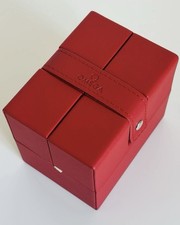 OMEGA Red Leather Watch Box