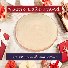Large Log Slice Wedding Table Centre Piece Rustic Cake Stand Wooden Table Decor