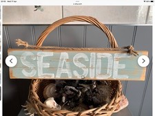 Seaside Beach Wooden Sign
