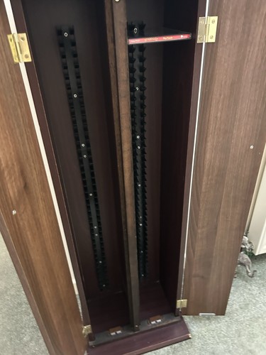 Vintage wooden dual door media - vintage, dual-door
