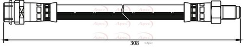 Apec hos3804 brake - apec, hose