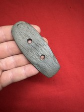 Indian Artifact Drilled Slate Gorget Arrowhead