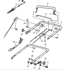 Genuine John Deere JS63 Mower 3 Speed Control Cable GC90045 