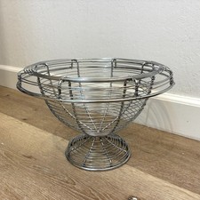 Chrome Wire Pedestal Fruit