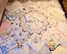Job Lot Vintage Linens -