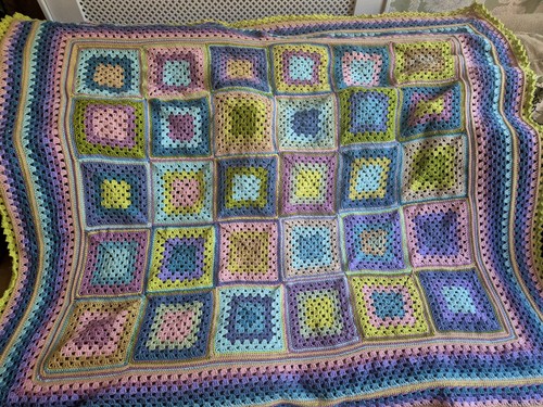 Crochet blanket sofa - crochet,
